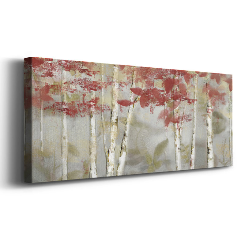 Forêt d'automne sur toile, H 20 po x l 50 po x P 1,5 po