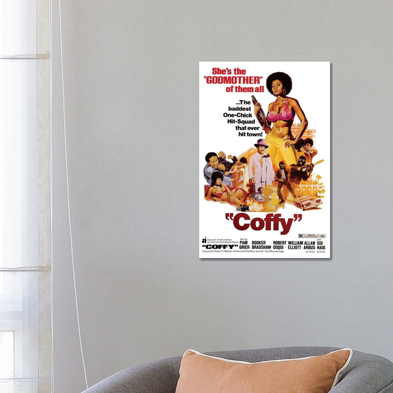 Coffy Film Poster by Radio Days - Print on Canvas, Wrapped Canvas, 66.04 cm H x 45.72 cm W x 1.91 cm D