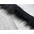 Faux Bison Skin Fur Shag Area Rug in Black-95756295