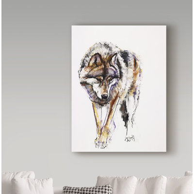 Tellico «European Wolf», reproduction de peinture acrylique sur toile tendue