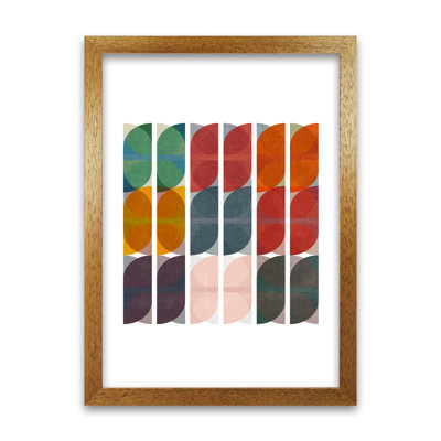 Mid Century Colourful Abstract A - Print