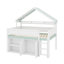 Lit mezzanine double avec toit à baldaquin-1947339310