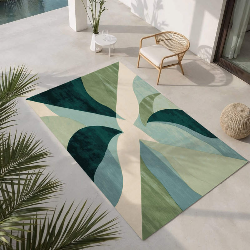 Cosmic Tranquility Indoor And Outdoor Area Rug, Rectangle 2' x 3'