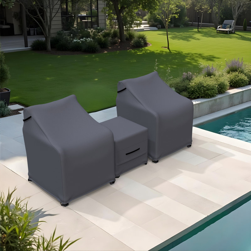 Billmont Wicker/Rattan Patio Conversation Set Furniture Cover
