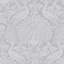 Laura Ashley Peacock Damask Pale Slate Wallpaper