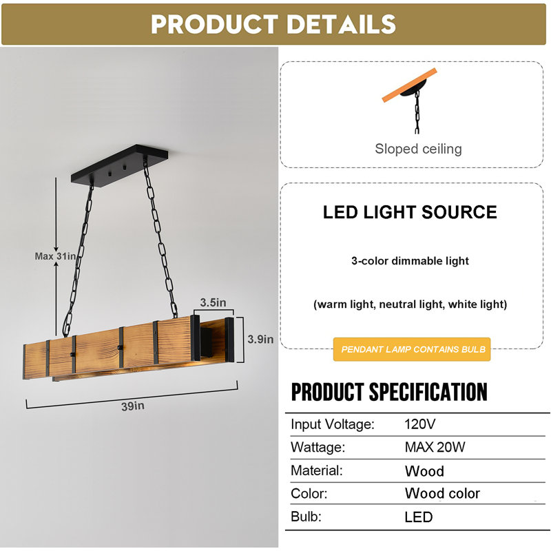 Aurika 4 - Light Pool Table Lights Pendant