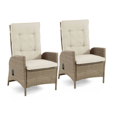 Bess Swivel Recliner Patio Chair with Cushions Wildon Home