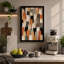 Geometric Cat Pattern Modern - Wrapped Canvas-806608401-806608402