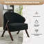 Chaise d'appoint Mid-Century moderne et confortable avec cadre en bois-1345440679