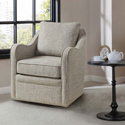 Fauteuil pivotant à siège large Brianne