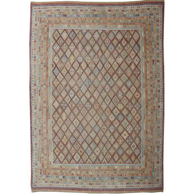 Mclendon Geometric Hand Woven 610cm X 768cm Area Rug