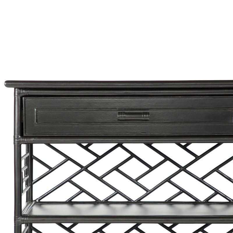 Chippendale End Table, Black