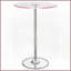 Table basse Indra avec plateau en verre chromé et éclairage DEL Entretien facile