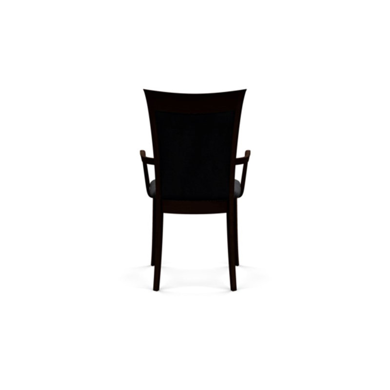 Morgan Upholstered Arm Chair, Smoke Cherry, Microseude Onyx