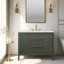 Meuble-lavabo simple 42 po avec plateau en pierre reconstituée Bilroy Egremt-910165898
