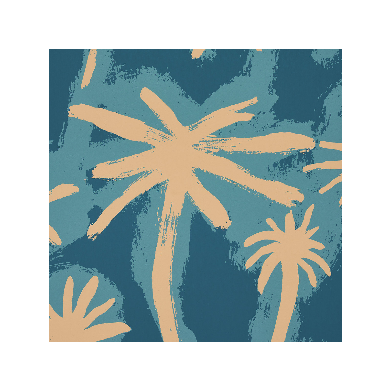 Schumacher x Abel Macias Palmitas Wallpaper, Dark Blue