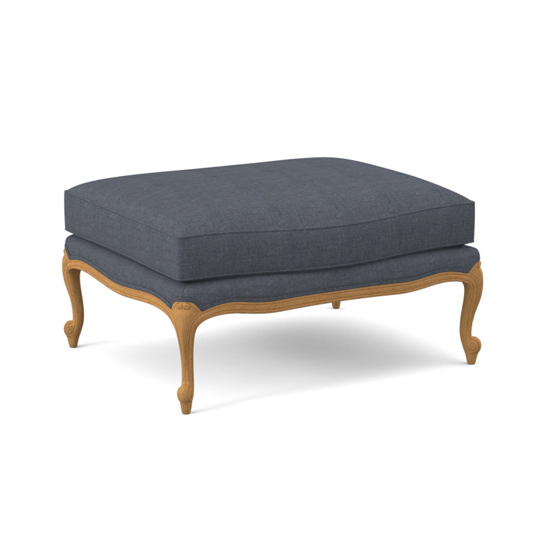 St. Helena Ottoman, Maya Cyan, Amber