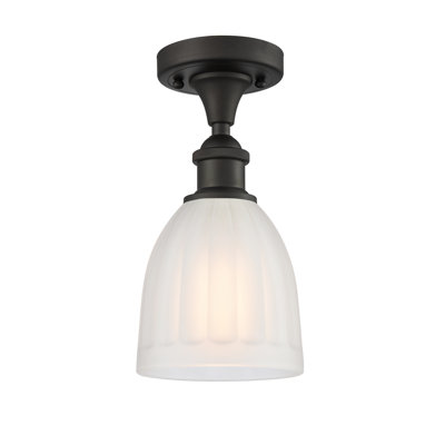 Plafonnier semi-encastré 1 lumière 5,75 po Dunder