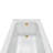 Streamline 66 in. x 32 in. Acrylic Left-Hand Drain Alcove Bathtub in Glossy White With External Drain-101700382