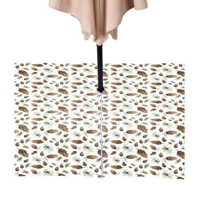 Pinecones Allover Water Repellent Tablecloth