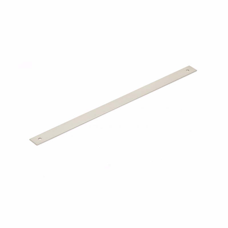 Pub House Pull Backplate, 25.5" H x 1" W, Polished Nickel