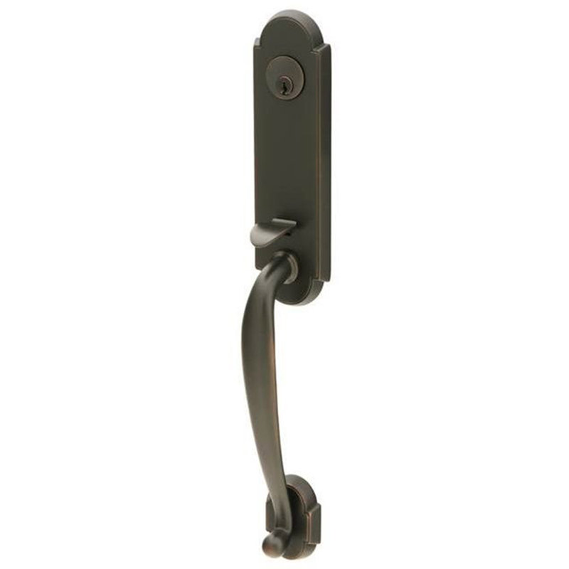 Richmond Single Cylinder Handleset, Elan Lever, Left Handed, Oil Rubbed Bronze