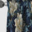 Astral Blue White Damask Radiance III - Rideau damassé - Rideau occultant en velours - 1 panneaux-107554995
