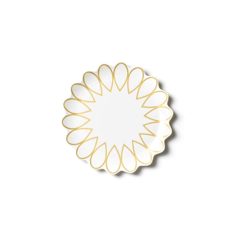 Deco Gold Scallop Dinner Plate