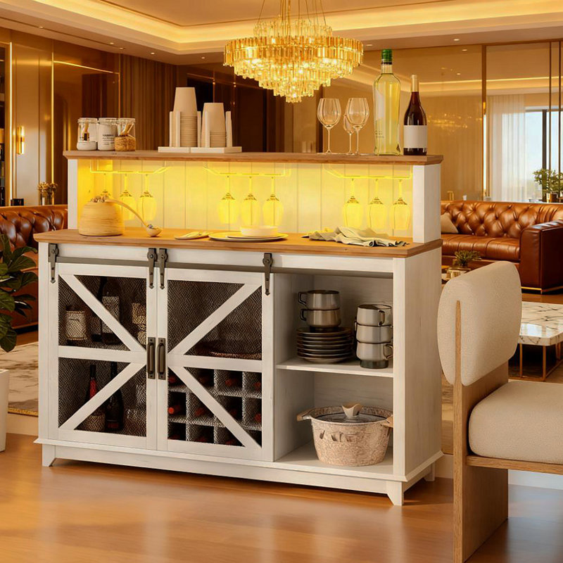 Armoire à vin de style café pour la cuisine et la salle à manger