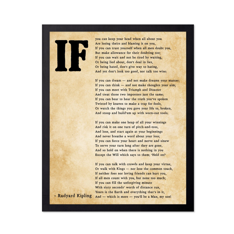 IF Poem No1, Unframed, Poster, 16"H x 20"W
