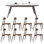 Modern simple home rectangular dining table sets