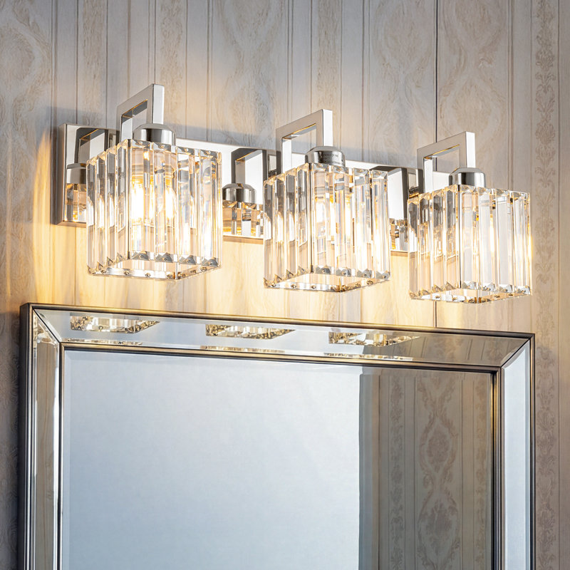 Lumière de coiffeuse Kyneisha, Chrome chrome, Trois lumières