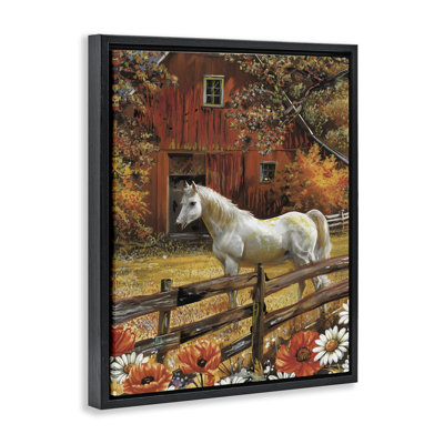 Cadre flottant campagnard Country Horse, par Ed Wargo