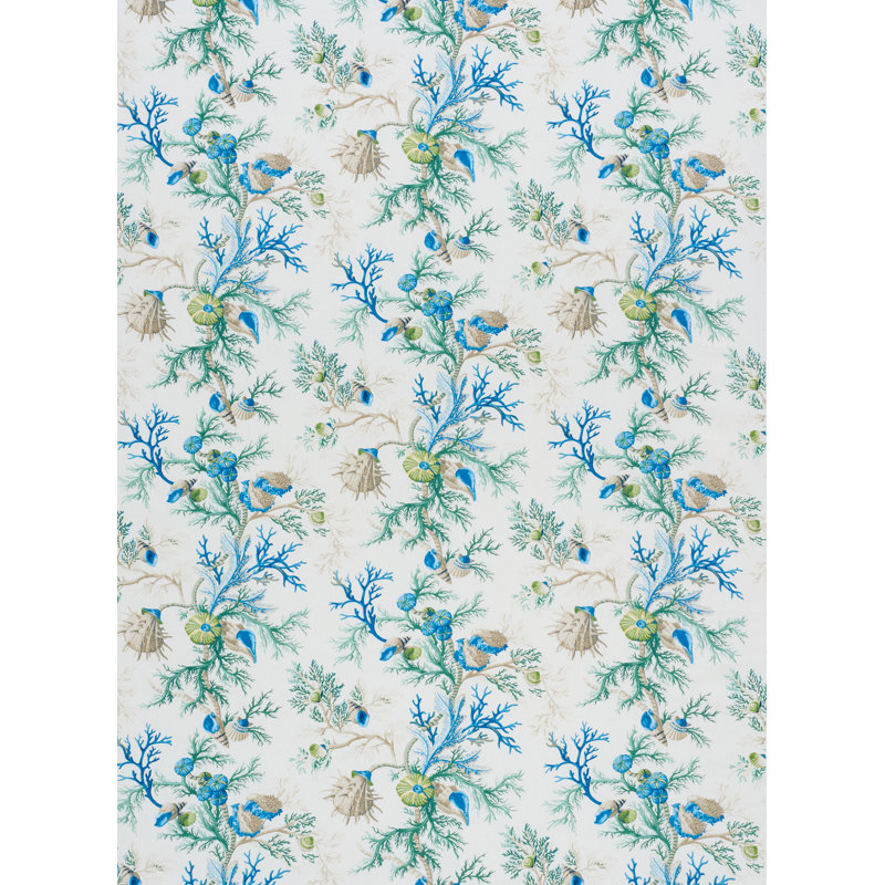 Del Tesoro Fabric, Blue/Green