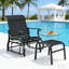 Fauteuil oscillant d'extérieur à haut dossier Garden-671486973