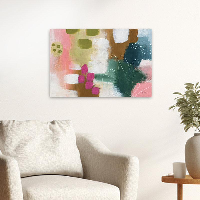Abstrait - éclat de couleur II, H 16 po x l 24 po