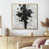 Toile avec cadre flottant or
