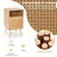 40cm W Manufactured Wood Bedside Table
