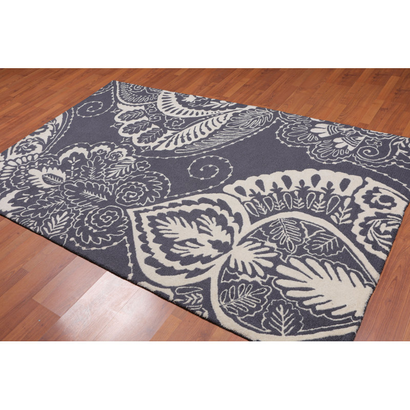 Blackerby Wool Damask Indoor Rug
