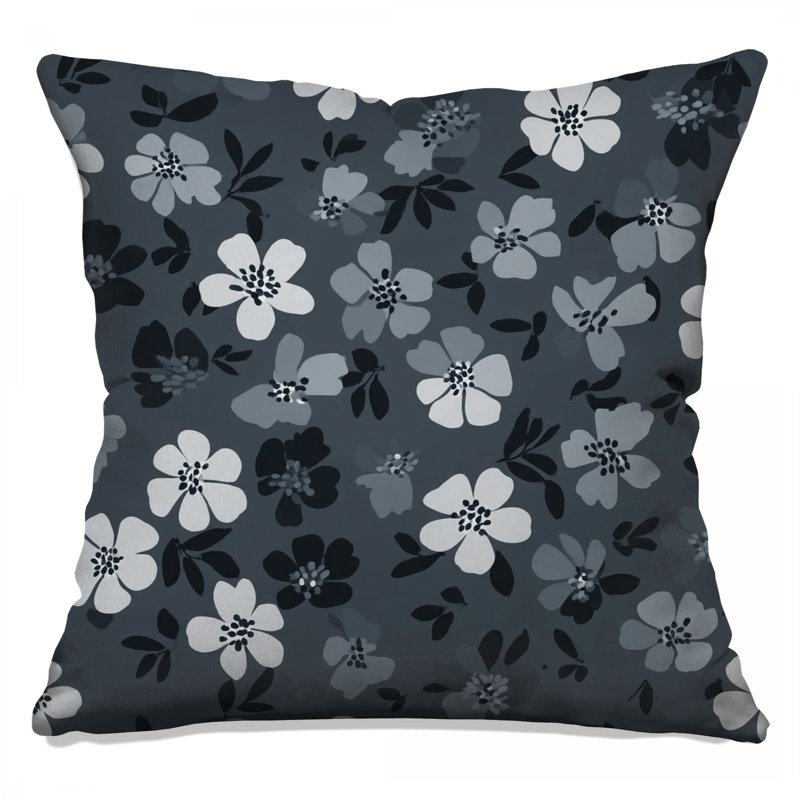 Floral Throw Pillow, Pattern Double Sided Pillows, 16 x 16 inches