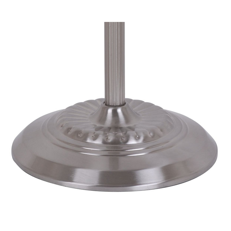 Lampe argentée 14,5 po Amann