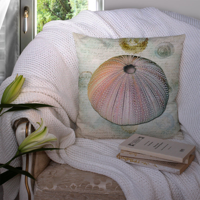 Coussin décoratif intérieur/extérieur anemone, H 14 po x l 14 po x P 4 po