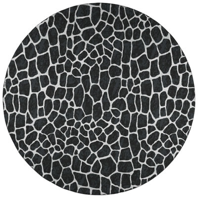 Flatweave Chenille Washable Animal Print Rug