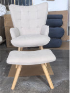 Upholstered Accent Chair, Green