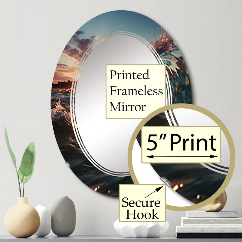 Miroir mural Hewish, 30 po x 20 po