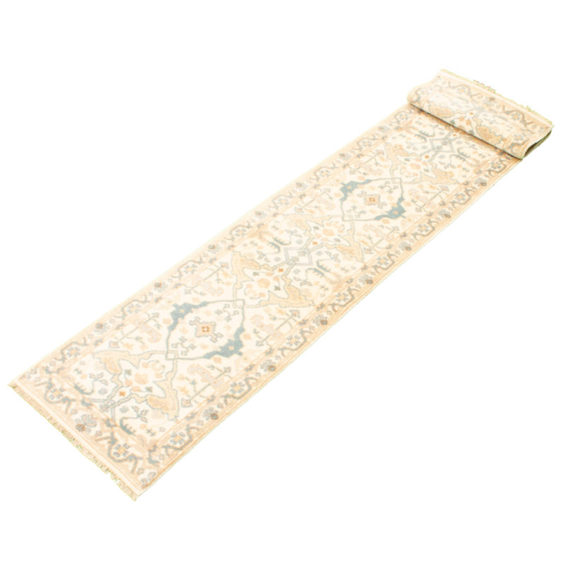 Tapis de couloir en Tapis décoratif laine de noué à la main New Age de conception unique 2 pi 5 po x 11 pi 8 po Deundria