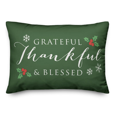  Coussin lombaire rectangulaire Grateful Thankful