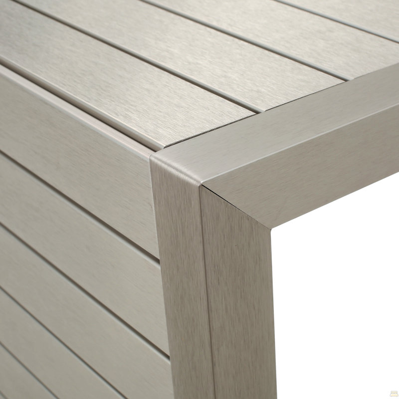 Table en forme de C, Argent