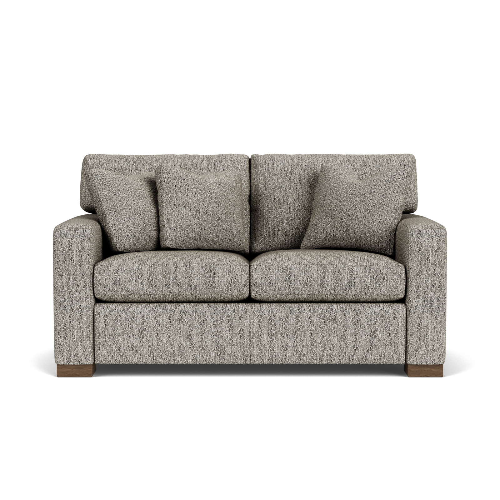Anderia 63'' Upholstered Loveseat, Gray Polypropylene/Olefin