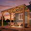 3X3M Outdoor Cedar Lean To Hardtop Pergolas And Gazebos Clearance-123282881